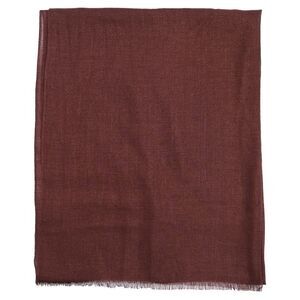 Brunello Cucinelli Fringed Scarf in Brown Cashmere